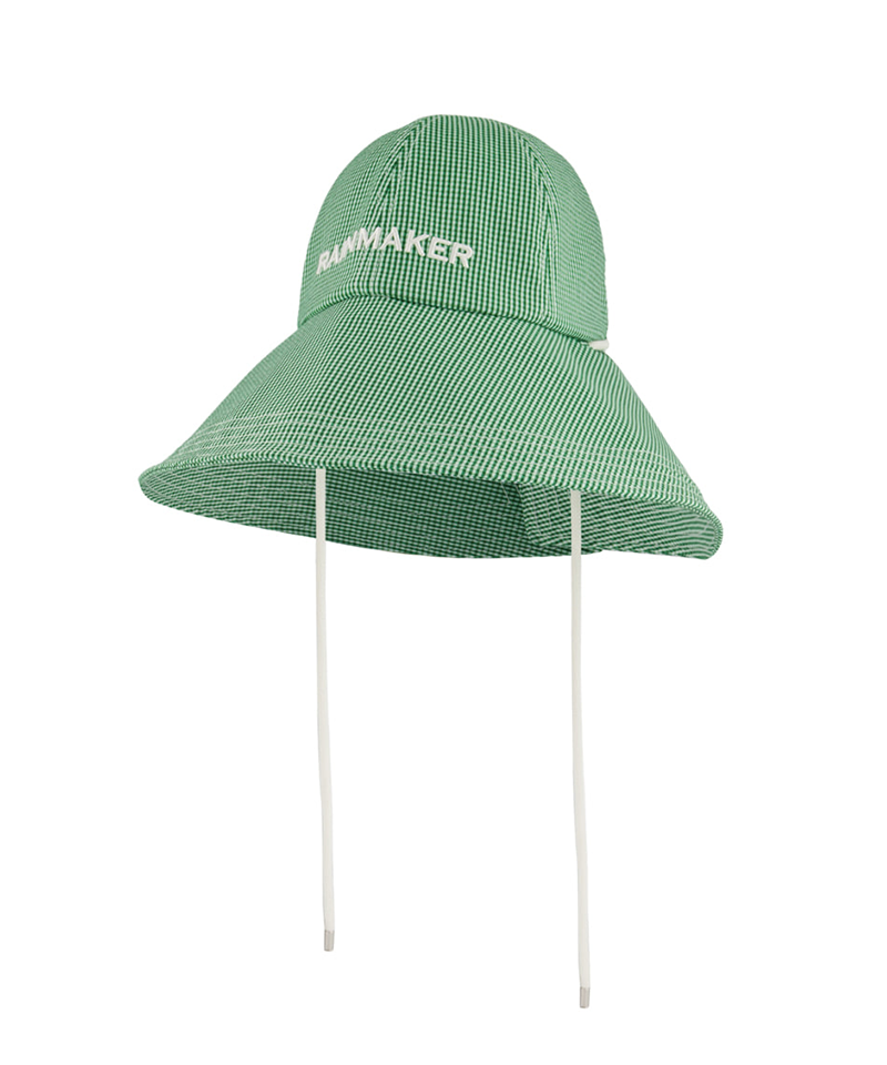 CHECK BONNET HAT (GREEN) _ R20UHB03GR