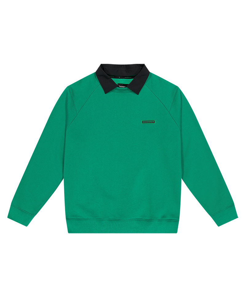M LAYERED NECK T-SHIRTS(GREEN)_R23MCT01GR